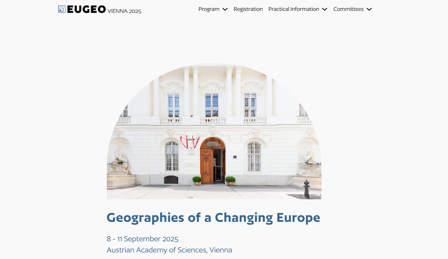 2025 EUGEO Congress – Vienna, Austria